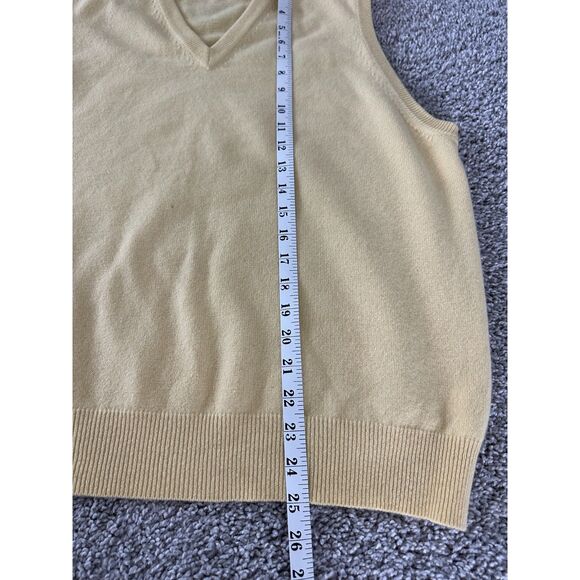 Players Only Yellow Cashmere Vest XL Golf Country Club - Picture 6 of 7